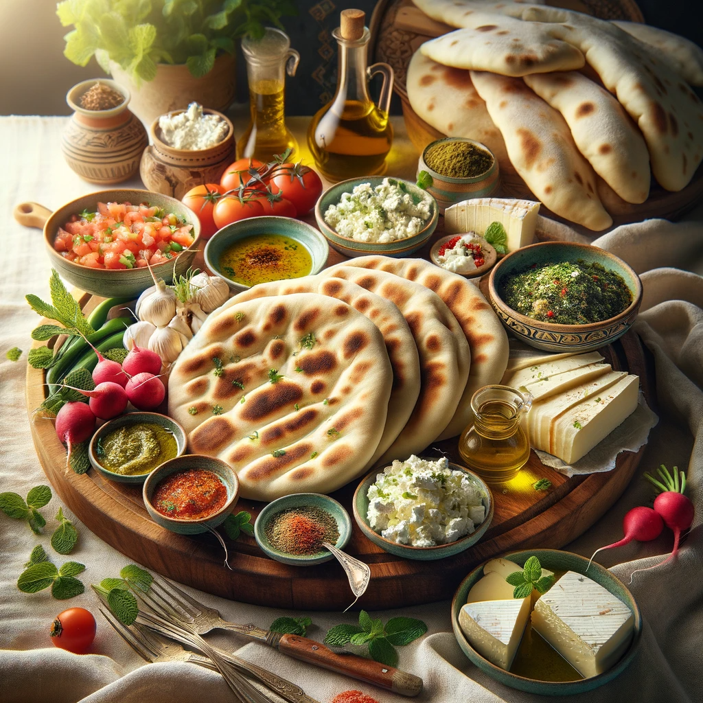 Middle Eastern Bread Spread: A Symphony of Flavors in Neom City